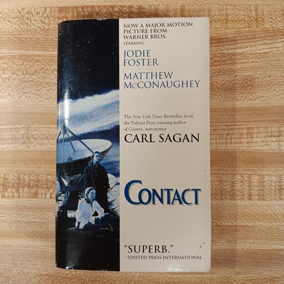 Contact  1985 Carl Sagan Hard Scifi Classic  1997 Paperback Book Pocket VTG USA - Picture 1 of 9